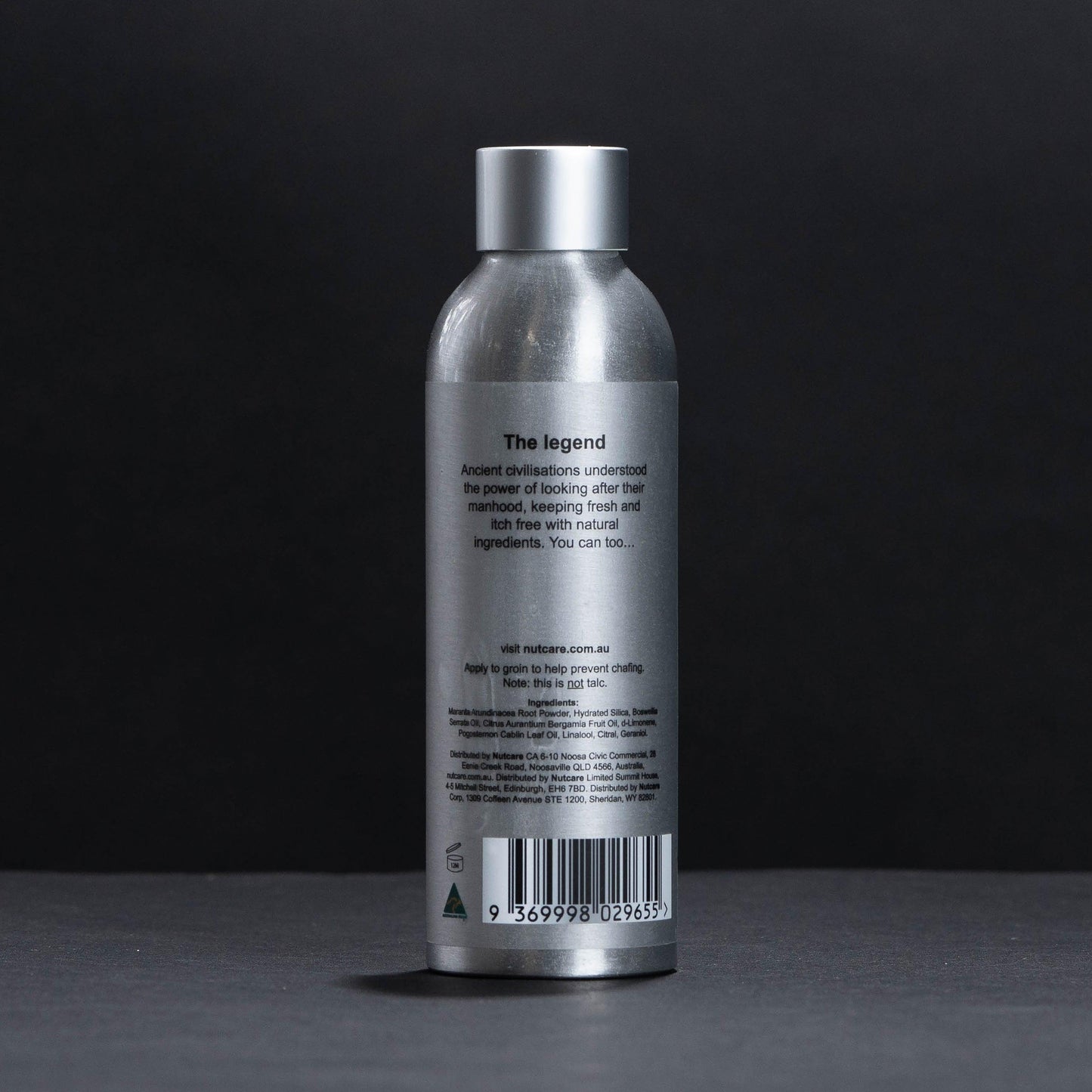 nutcare wood - mens body powder - nutcare