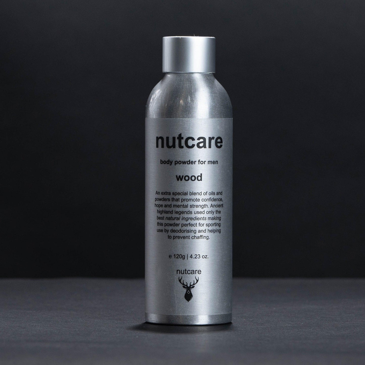 nutcare wood - mens body powder - nutcare