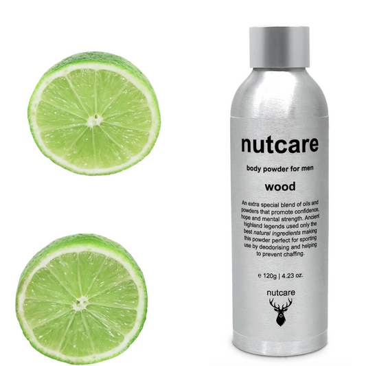 How does nutcare body powder remove ball odour?